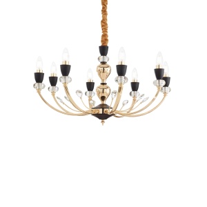 CANDELABRU VANITY SP8, AURIU, DIN METAL, STIL VINTAGE