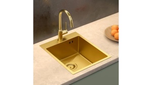 CHIUVETA BUCATARIE REA RUSSEL 90, AURIU, DIN INOX, CALITATE SUPERIOARA - Img 2