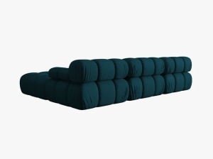 COLTAR BELLIS, CU 4 LOCURI, ALBASTRU MARIN, CU TAPITERIE DIN TEXTIL 3D SONIC, MICADONI - Img 5