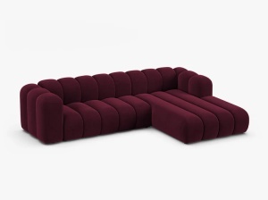 COLTAR CU 4 LOCURI LUPIN 288, PE DREAPTA, VISINIU, CU TAPITERIE DIN CATIFEA VENUS, MICADONI - Img 2