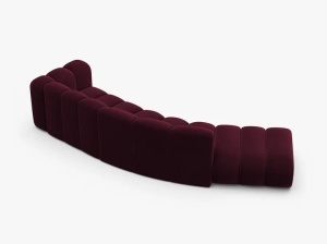 COLTAR CU 5 LOCURI, LUPIN, 335, PE STANGA, VISINIU, CU TAPITERIE DIN CATIFEA VENUS, MICADONI - Img 3