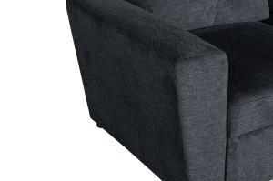 COLTAR CU SPATIU DE DEPOZITARE, APARTMENT 245CM, 3 LOCURI, REALIZAT DIN MATERIAL TEXTIL, DE CULOARE GRI, ARTIM GROUP - Img 4