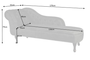 COLTAR/DIVAN 170CM, CATIFEA STRUCTURATA GRI, STIL CHESTERFIELD - Img 3