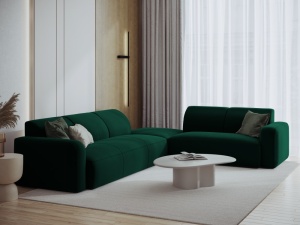 COLTAR DREAPTA 315CM, JASMIN 6 LOCURI, DIVERSE CULORI, MATERIAL CATIFEA, ARTIM GROUP COLLECTION - Img 4