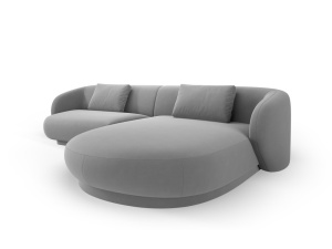 COLTAR ELEGANT 4 LOCURI, CAMDEN, GRI, DREAPTA, MATERIAL CATIFEA, ARTIM GROUP SELECTION - Img 3