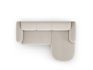 COLTAR ELEGANT DREAPTA 250CM, JASMIN 4 LOCURI, DIVERSE CULORI, MATERIAL CATIFEA, ARTIM GROUP COLLECTION - Img 6