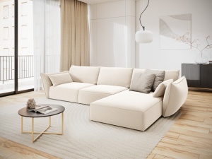 COLTAR ELEGANT DREAPTA 308CM, VANDA 4 LOCURI, DIVERSE CULORI, MATERIAL CATIFEA, ARTIM GROUP COLLECTION - Img 6