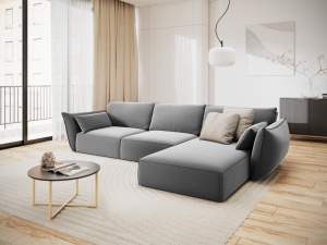 COLTAR ELEGANT DREAPTA 308CM, VANDA 4 LOCURI, DIVERSE CULORI, MATERIAL CATIFEA, ARTIM GROUP COLLECTION - Img 16