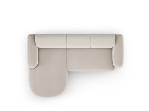 COLTAR ELEGANT STANGA 250CM, JASMIN 4 LOCURI, DIVERSE CULORI, MATERIAL CATIFEA, ARTIM GROUP COLLECTION - Img 6