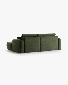 COLTAR EXTENSIBIL ELLA, PE DREAPTA, VERDE, 271X174 CM, TAPITAT CU TAPITERIE DIN TEXTIL CATIFEA VOGUE, MICADONI - Img 3