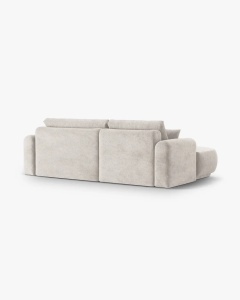 COLTAR EXTENSIBIL ELLA, PE STANGA, BEJ, 271X174 CM, TAPITAT CU TAPITERIE DIN TEXTIL STRUCTURAT SORELLA, MICADONI - Img 3