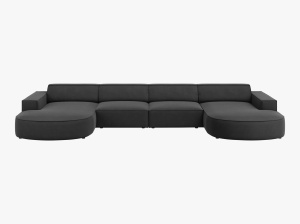 COLTAR JODIE, 6 LOCURI, 364 CM, DIVERSE CULORI SI MATERIALE, DESIGN DEOSEBIT