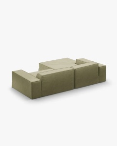COLTAR JODIE PE STANGA, 224X162 CM, VERDE DESCHIS, TAPITAT CU TAPITERIE DIN TEXTIL STRUCTURAT LINS, MICADONI - Img 4