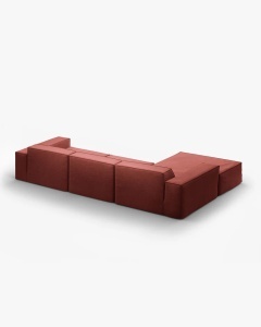 COLTAR JODIE, PE STANGA, 284X162 CM, LEMN DE CIRES, TAPITAT CU TAPITERIE DIN TEXTIL STRUCTURAT LINS, MICADONI - Img 3