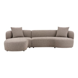 COLTAR KINGSTON 294CM, DIN LEMN SI TEXTIL, CULOARE MARO, HOUSE NORDIC