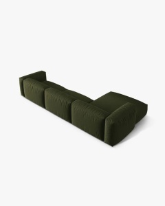 COLTAR MARTINA, 130X176 CM, PE STANGA, VERDE, TAPITAT CU TAPITERIE DIN TEXTIL STRUCTURAT BOSTON, MICADONI - Img 4