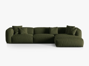 COLTAR MARTINA DREAPTA, 3 LOCURI, 330 CM, DIVERSE CULORI SI MATERIALE, DESIGN DEOSEBIT - Img 4