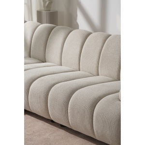 COLTAR MODULAR 276CM, DIN LEMN SI TEXTIL, CULOARE NISIPIU, HOUSE NORDIC - Img 9