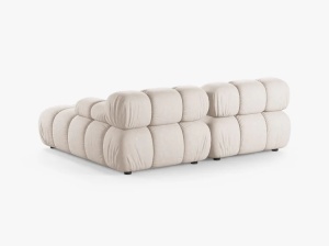 COLTAR MODULAR BELLIS, PE DREAPTA, CU TAPITERIE DIN TEXTIL STRUCTURAT LIBERTY, MICADONI - Img 3