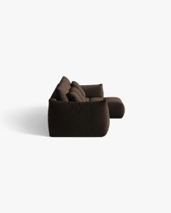 COLTAR MODULAR BLOOM, PE DREAPTA, MARO INCHIS, 327 CM, CU TAPITERIE DIN TEXTIL CATIFEA BLUVEL, MICADONI - Img 3