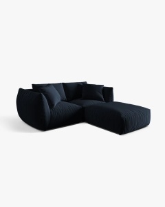 COLTAR MODULAR CHRIS, 220X100, ALBASTRU ROYAL, CU TAPITERIE DIN TEXTIL CATIFEA CASINO, MICADONI