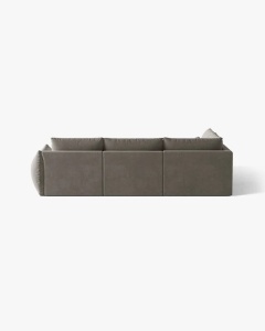 COLTAR MODULAR, CU 4 LOCURI, BLOOM, PE STANGA, GRI, 316 CM, CU TAPITERIE DIN TEXTIL CATIFEA CASINO, MICADONI - Img 4