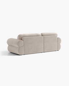 COLTAR MODULAR, OPHELIA, BEJ, PE DREAPTA, 236 CM, CU TAPITERIE DIN TEXTIL CATIFEA VENUS, MICADONI - Img 4