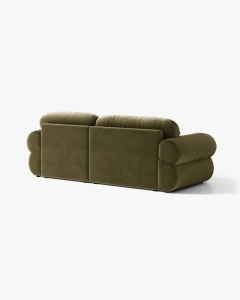 COLTAR MODULAR, OPHELIA, VERDE, PE STANGA, 236 CM, CU TAPITERIE DIN TEXTIL CATIFEA VENUS, MICADONI - Img 4