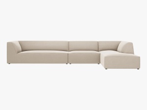 COLTAR MODULAR RUBY, DREAPTA, 5 LOCURI, 366 CM, DIVERSE CULORI SI MATERIALE, DESIGN DEOSEBIT - Img 20