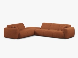 COLTAR MOLINO, 315 CM, PE STANGA, CARAMIZIU, CU TAPITERIE DIN TEXTIL CHENILLE EDEN, MICADONI