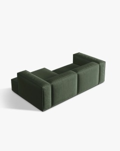 COLTAR NURIA, PE DREAPTA, VERDE MUSCHI, 252X147 CM, TAPITAT CU TAPITERIE DIN TEXTIL STRUCTURAT LIBERTY, MICADONI - Img 4