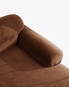 COLTAR PANORAMIC MODULAR, OPHELIA, MARO, PE DREAPTA, 370 CM, CU TAPITERIE DIN TEXTIL CATIFEA VENUS, MICADONI - Img 4