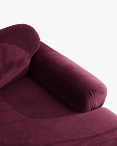 COLTAR PANORAMIC MODULAR, OPHELIA, VISINIU, PE DREAPTA, 370 CM, CU TAPITERIE DIN TEXTIL CATIFEA VENUS, MICADONI - Img 4