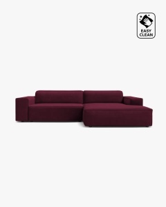COLTAR PE DREAPTA, CU 3 LOCURI JODIE, 224X162 CM, ADANCIME SCAUN 62 CM, VISINIU,, TAPITAT CU TAPITERIE DIN TEXTIL CATIFEA VENUS, MICADONI