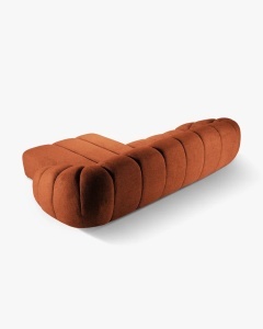 COLTAR PE DREAPTA DIANA, SCORTISOARA, 334X182 CM, TAPITAT CU TAPITERIE DIN TEXTIL STRUCTURAT BUBBLE, MICADONI - Img 2