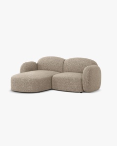 COLTAR PE STANGA, BLAIR, 194X 95, BEJ INCHIS, CU TAPITERIE DIN TEXTIL CHENILLE EDEN, MICADONI