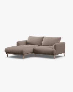 COLTAR PE STANGA, NAOMI, CAPPUCCINO, 200X170 CM, TAPITAT CU TAPITERIE DIN TEXTIL STRUCTURAT LIBERTY, MICADONI - Img 2