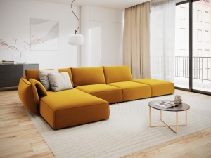 COLTAR STANGA 364CM, VANDA 5 LOCURI, DIVERSE CULORI, MATERIAL CATIFEA, ARTIM GROUP COLLECTION - Img 9