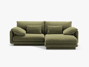 COLTAR TORINO, DREAPTA, 3 LOCURI, 220 CM, DIVERSE CULORI SI MATERIALE, DESIGN DEOSEBIT - Img 6