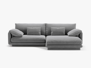 COLTAR TORINO, DREAPTA, 3 LOCURI, 250 CM, DIVERSE CULORI SI MATERIALE, DESIGN DEOSEBIT