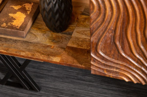 COMODA/BUFET, FLUID 160CM, DIN LEMN MASIV DE MANGO SI CADRUL DE METAL, ARTIM GROUP SELECTION - Img 4