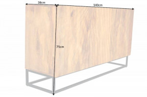 COMODA/ BUFET, SCORPION 140CM, DIN LEMN MASIV DE MANGO, REALIZAT MANUAL, ARTIM GROUP SELECTION - Img 7