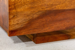 COMODA DIN LEMN MASIV, FIRE&EARTH 160CM, COD 38113, DESIGN VINTAGE/INDUSTRIAL - Img 5