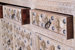 COMODA LIVING 150CM, COD 6630, DIN LEMN DE MANGO SCULPTAT, ARTIM GROUP SELECTION - Img 7