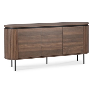 COMODA LIVING 160CM, ARTIM MEBLE, CU 3 USI, REALIZATA DIN MDF, CULOARE NUC, STIL MODERN