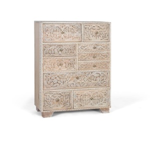 COMODA LIVING 90CM, COD 2183, DIN LEMN DE MANGO, CULOARE NATUR, ARTIM GROUP SELECTION - Img 3