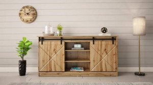 COMODA LIVING, CAMA-GRANERO-KOM-DWO/DWO 160CM, DIN PLACI LAMINATE SI MDF, DESIGN INDUSTRIAL - Img 3