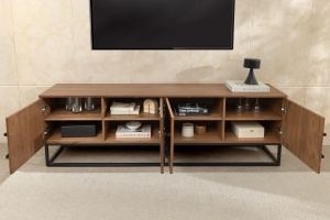 COMODA LIVING, GRANDEZZA 180CM, PRODUS DIN FURNIR LEMN, ASPECT NUC, ARTIM GROUP SELECTION - Img 9