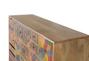 COMODA LIVING HOLI 120CM, REALIZATA DIN LEMN DE MANGO, CULOARE MULTICOLOR, GINER Y COLOMER - Img 6