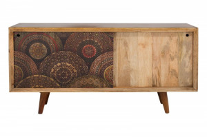 COMODA MANDALA, MANGO 160CM, COD 38729, DESIGN MODERN ORIENTAL - Img 7